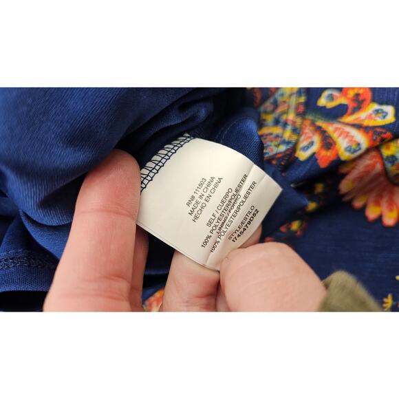 NWT francesca's sz M bright paisley floral mini summer dress comfort casual NEW - Picture 7 of 12